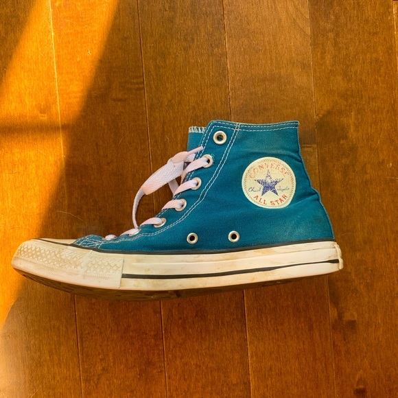 Converse Shoes - Used Blue Converse High Tops